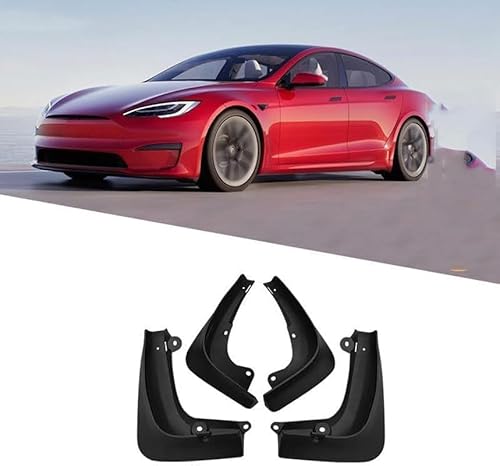 Schmutzfänger für Tesla Modell S 2014–2021, Premium-Schutz für Vorder- und Hinterrad, Spritzschutz-Set, 1 Paar, langlebiges und verschleißfestes Design von Yrrltsy