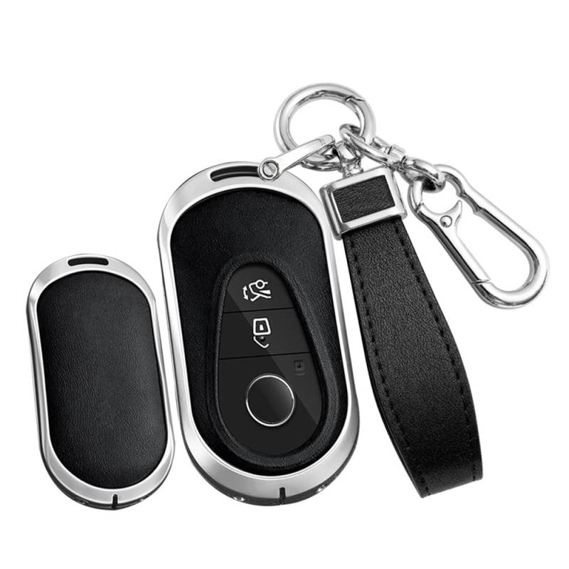 Ysbxitu Schlüssel Cover Schlüsselbox keyless go Schutz passt für Mercedes-Benz A B C E R S G M V Klasse CLA CLS GLA GLC GLE GLK GL GLS SL SLK SLC AMG Schlüsselhülle Eui Schlüssel Gehäuse B Schwarz von Ysbxitu