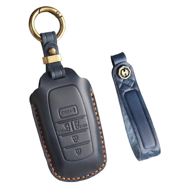 Ysbxitu für Toyota Schlüsselhülle-Schlüsselanhänger-Fernbedienung Passt für Toyota Yaris Cross Hybrid Corolla RAV4 Prius Camry Fortuner Highlander 2020-2024 Car Key Shell Gehäuse 4＋1 Tasten-Blau von Ysbxitu