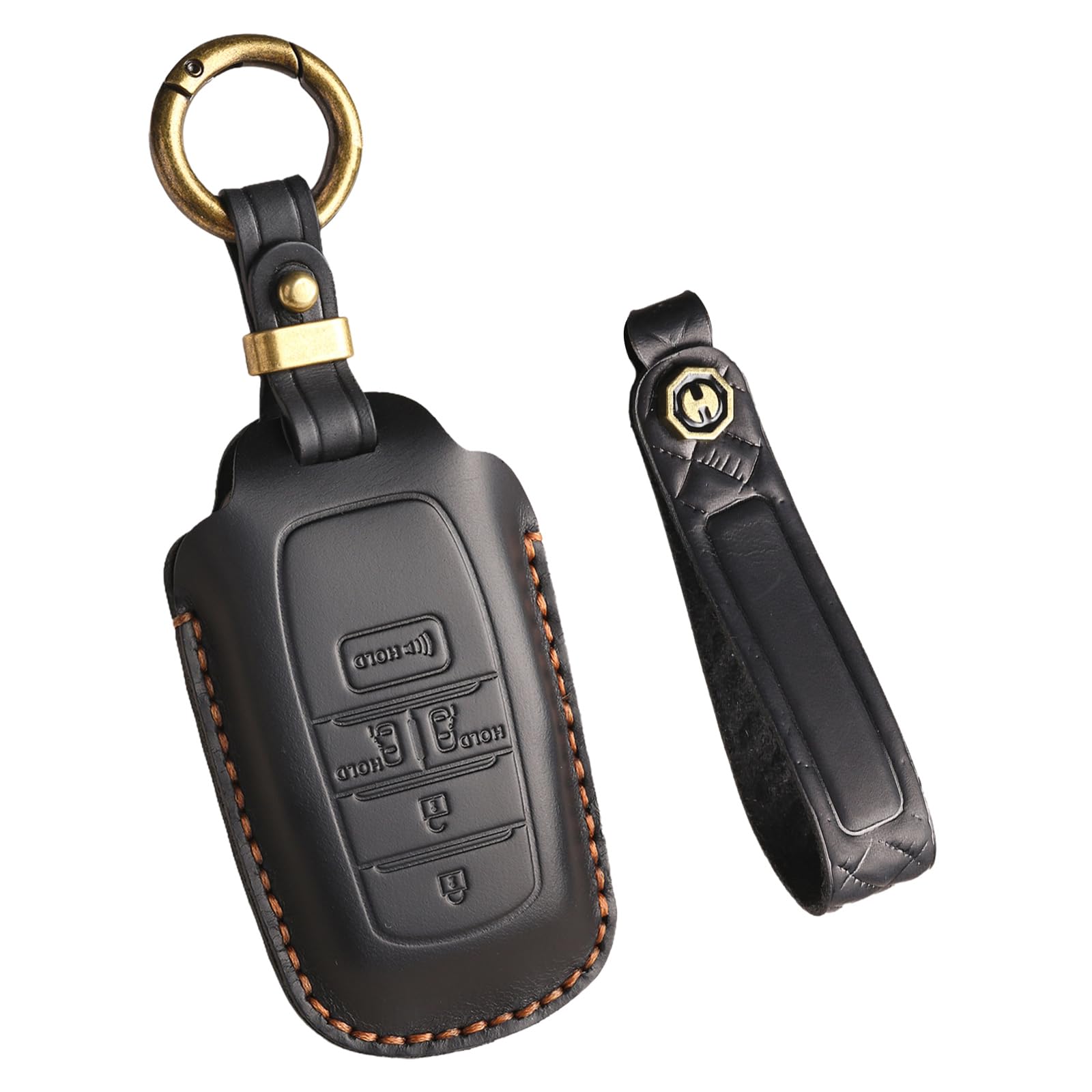 Ysbxitu für Toyota Schlüsselhülle-Schlüsselanhänger-Fernbedienung Passt für Toyota Yaris Cross Hybrid Corolla RAV4 Prius Camry Fortuner Highlander 2020-2024 Car Key Shell Gehäuse 4＋1 Tasten-Schwarz von Ysbxitu