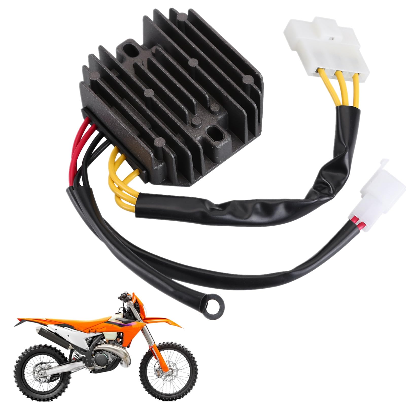 Regler Gleichrichter 90111034000 Kompatibel für KTM Duke 125 Duke 200 Duke 390 Spannungsregler Gleichrichter,Motorrad Spannungsregler Gleichrichter,Praktisches Motorradzubehör Schwarz von Ysimee