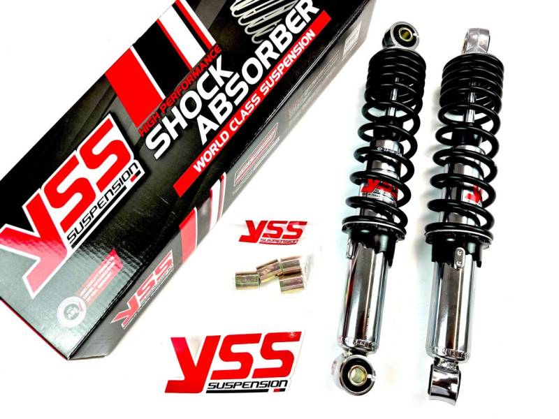 YSS PRO-X Öldruck chrom/schwarz Federbeine 300mm einstellbare Stoßdämpfer von Yss