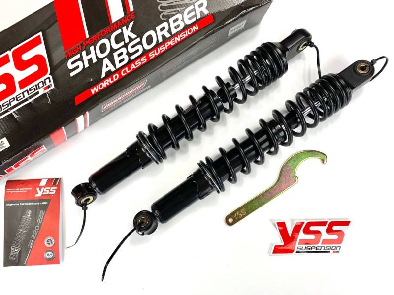 YSS Twin 360mm schwarz Pro-X Öldruck Federbeine einstellbare Stoßdämpfer Herc... von Yss