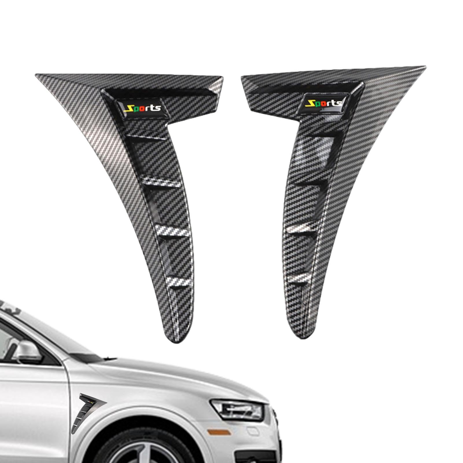 Car Side Wing Decoration | Auto Exterior Side Trim | Automobile Intake Grille Sticker | Car Vent Stickers, Cars Wing Decoration, Automobile Sides Vent Decal, Side Trim for Car Fenders von Ysvnlmjy