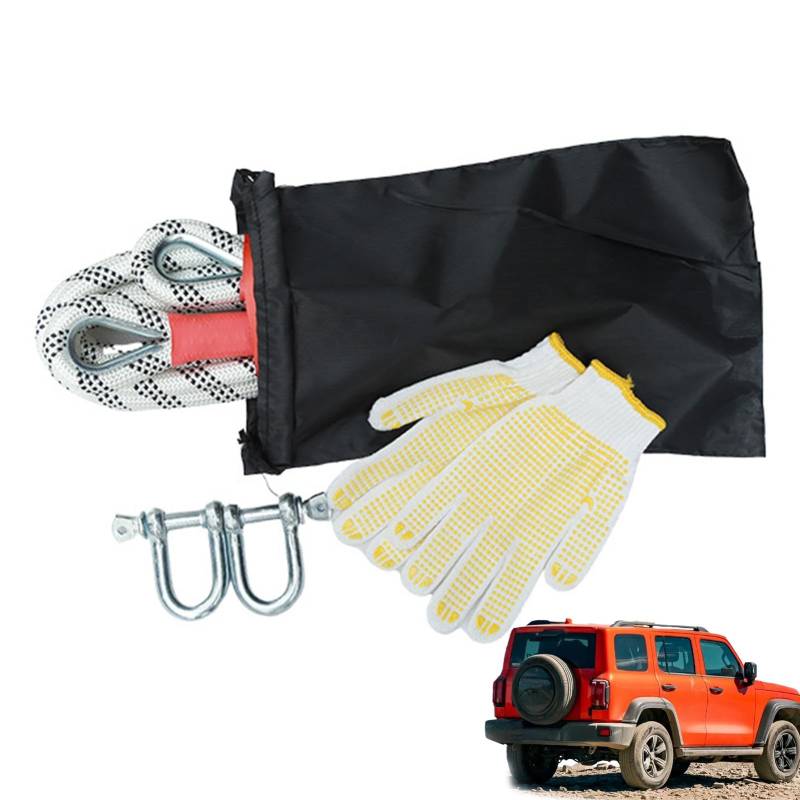 Car Tow Strap | Car Trailer Rope | Towing Accessories | Snatch Strap for Recovery, Vehicle Recovery Strap, Off-Road Tow Strap for Recover Your Vehicle Stuck in Mud/Snow von Ysvnlmjy