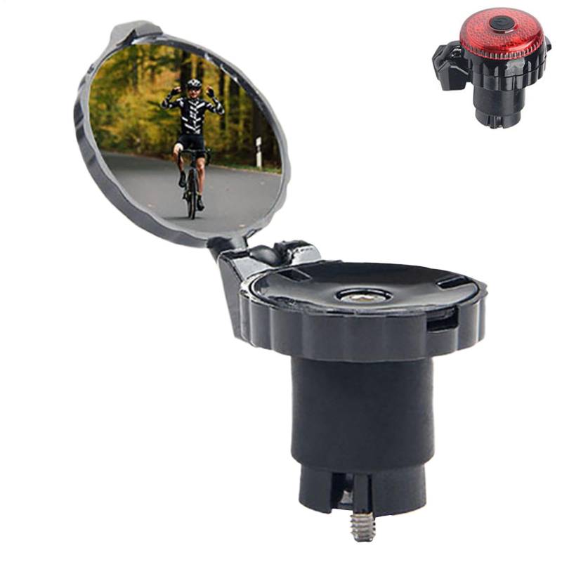 Handlebar Bikes Mirror with 360-Degree Rotating Design, Shockproof Convex Rearview Mirror for Safe Cycling, Lightweight Bicycle Wrist Safety Mirror for Outdoor Adventures von Ysvnlmjy