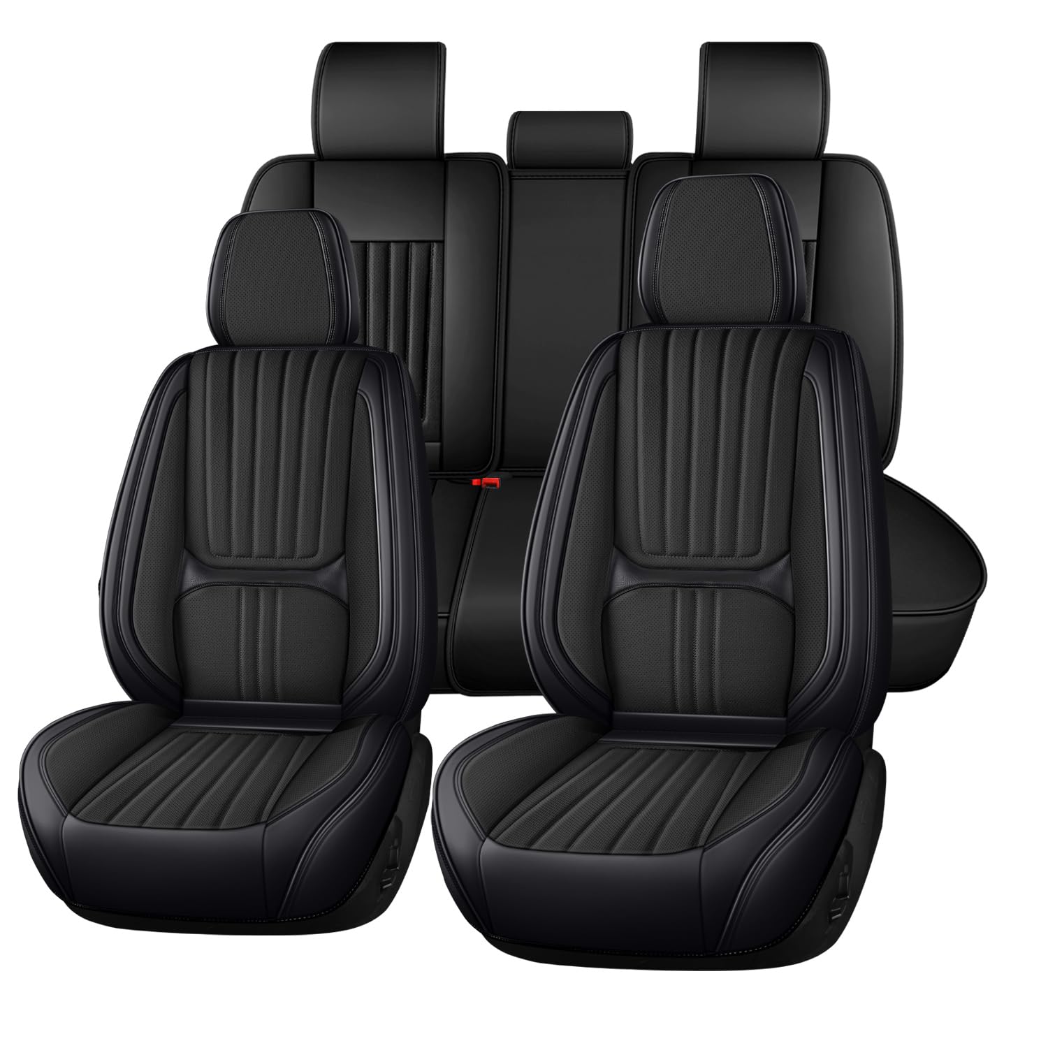 YuEany Autositzbezüge Universal passend für ALPINA B5/B7/B9/B10/D5/D10 (5er-Reihe) E60/E61 Atmungsaktiv PU Leder Schutz Set von YuEany