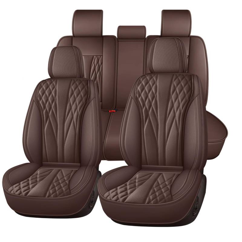 YuEany Autositzbezüge Universal passend für B_MW X4 F26 G02 F98 X5 E53 E70 G05 F95 X6 E71 F16 F86 G06 F96 Atmungsaktives PU Leder Schutz Set von YuEany