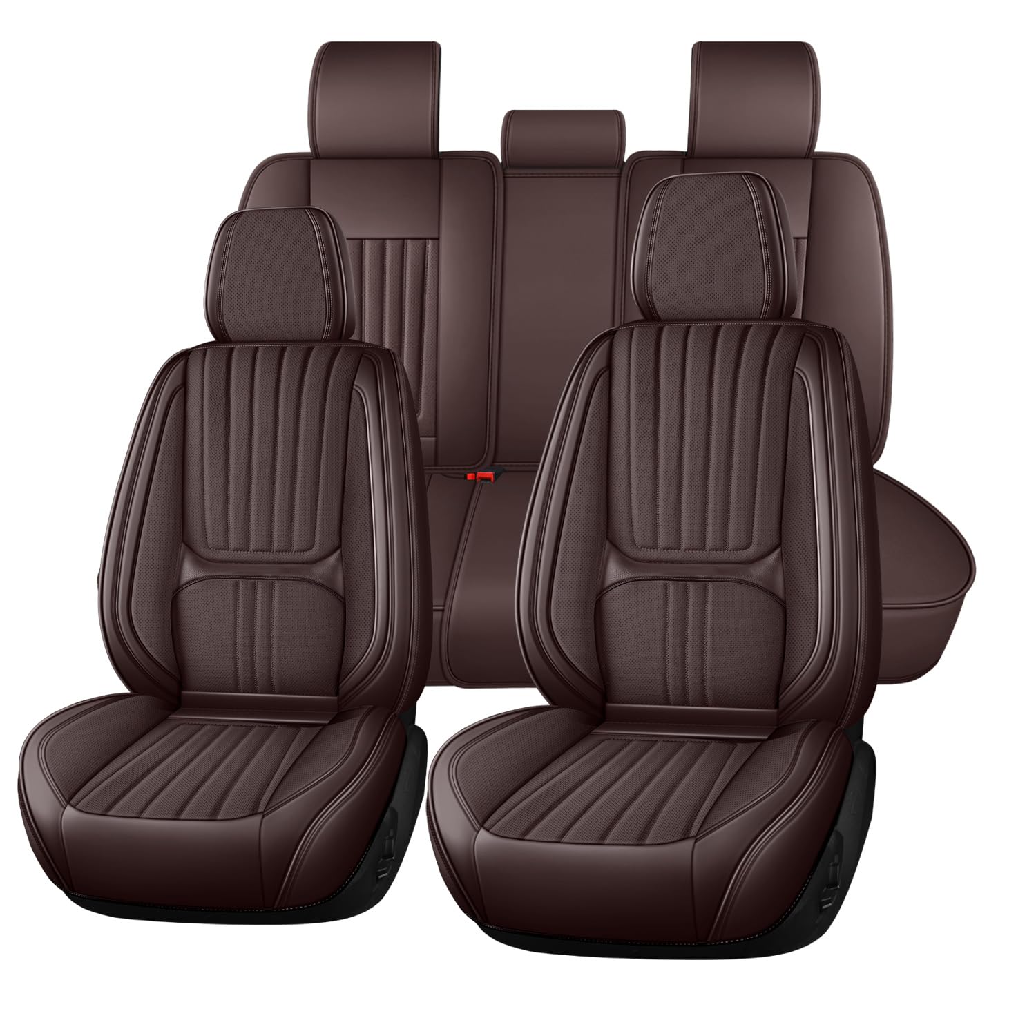 YuEany Autositzbezüge Universal passend für Lancia Musa Thema Ypsilon Atmungsaktives PU Leder Schutz Set von YuEany