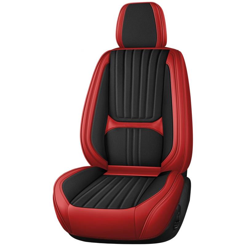 YuEany Autositzbezüge Universal passend für Renault Clio Duster Clio 4 Espace Seat Leon Ibiza Mitsubishi Lancer X Pajero Outlander Lancer Subaru Forester Nappaleder Schonbezug Set von YuEany