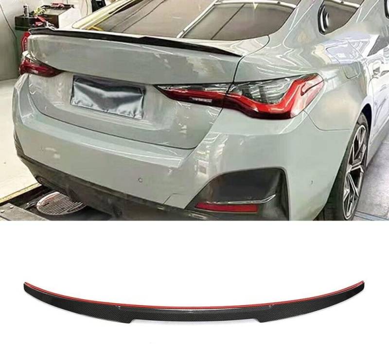 Auto Heckspoiler für BMW 4 Series I4 G26 M Sport Sedan 430i 440i 2021 2022,Heckspoiler Kofferraum Heckklappe Spoiler Bodykits Zubehör von YuZong