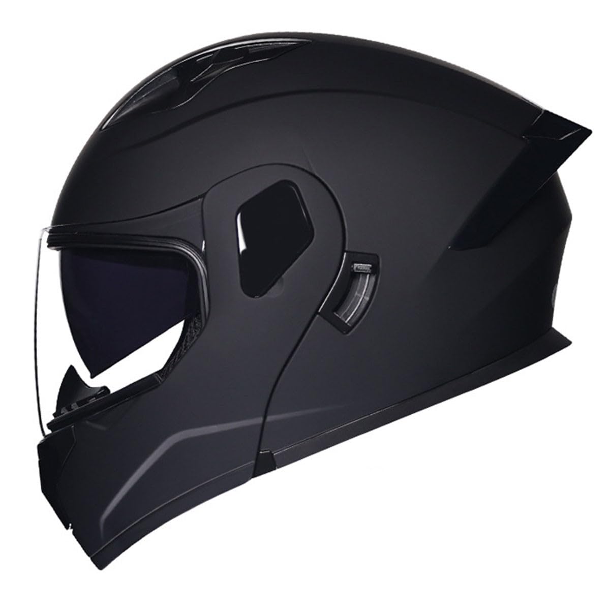 Motorradhelm Integrierter Klapphelm DOTECE Zertifiziert Flip Vollvisierhelm Motorrad Schutzhelm Mit Doppelvisier Integralhelm Motocross Helm Für Männer Frauen Mit Schwanz 4,M:57-58CM von YuanLiang