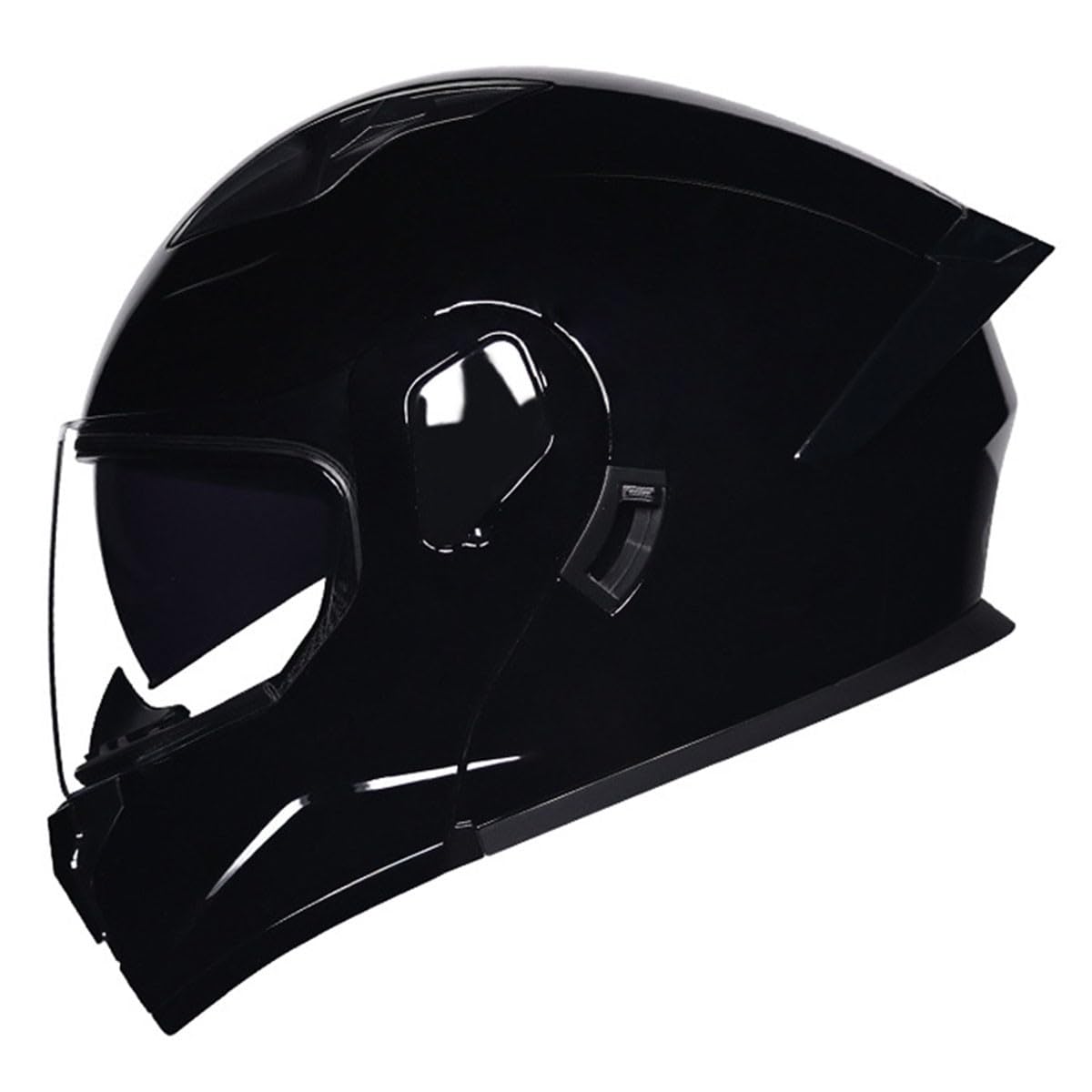 Motorradhelm Klapphelm Integralhelm DOTECE-Zugelassener Verkehrssicherheit Robuster Vollvisierhelm Motorrad Helm Rollerhelm Sturzhelm Mit Doppelvisier Für Damen Herren 9,M:57-58CM von YuanLiang