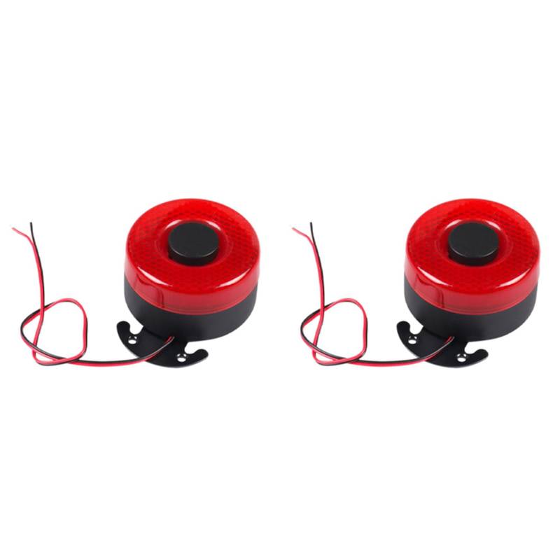 Yuandei 2X DC 12V-24V 105DB Automatische Warnung Sirenen Ton Signal Backup Alarme Hupen mit LED Piepton Rück Luft Hupe für Das Auto von Yuandei