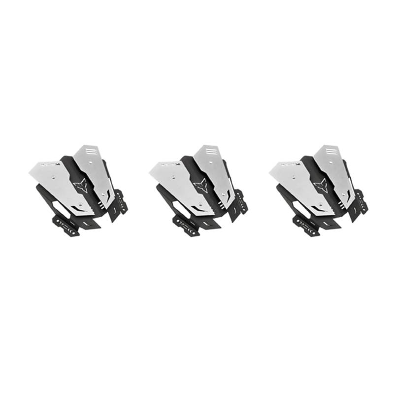 Yuandei 3X Motorrad CNC Aluminium Verkleidung Windschutzscheibe Windschutzscheibe Windabweiser für MT15 MT-15 MT 15 2019 2020 von Yuandei