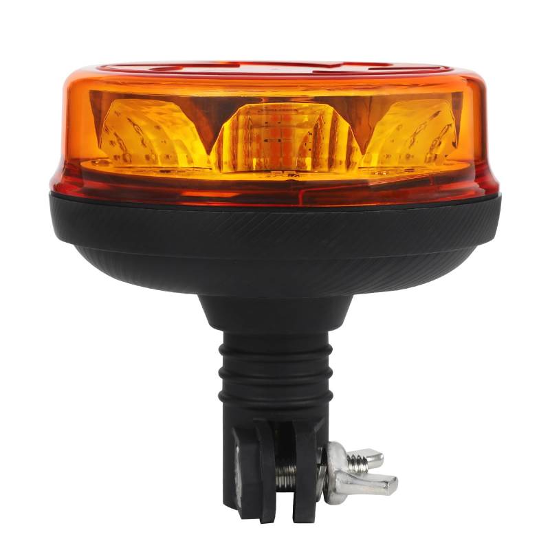 Yuanjoy LED-Warnleuchte Bernstein, 12/24V Klammern Gelb Warnlicht, Wasserdicht 6 Modi Warnblitzer, E-Prüfzeichen für Auto, UTV, Traktor, Gabelstapler, Golfwagen. von Yuanjoy