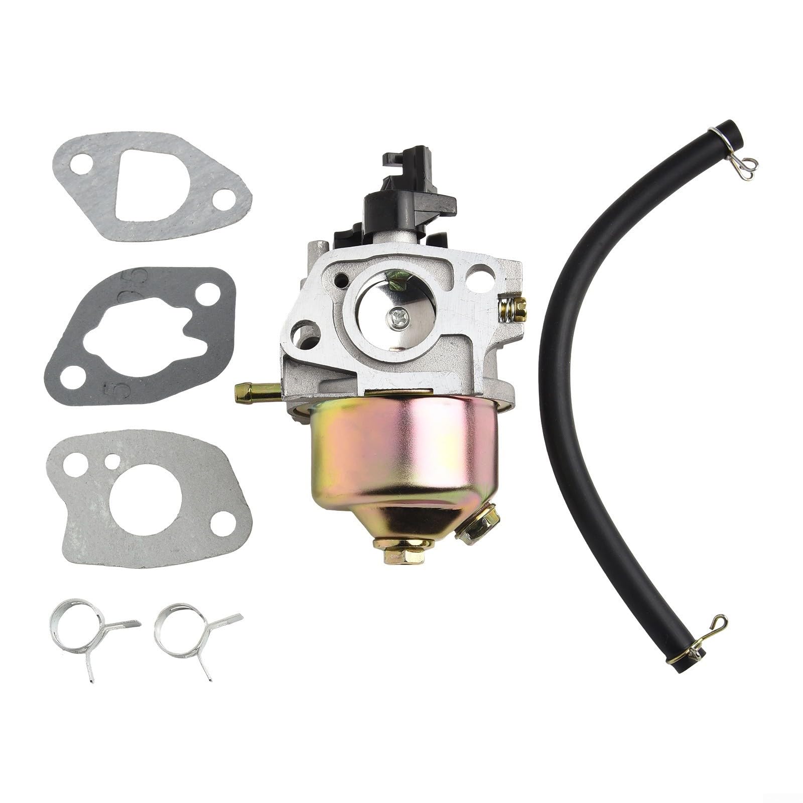 Yuanpgky Rasenmäher Vergaser-Kit für 173cc 139cc Motorteile 751-10873 951-10873 5P65D 5P65M0B, inklusive Kraftstoffleitungsschellen Dichtung von Yuanpgky