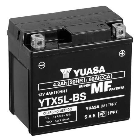 BATTERIA MOTO YUASA YTX5L-BS // 12V 4Ah von Yuasa