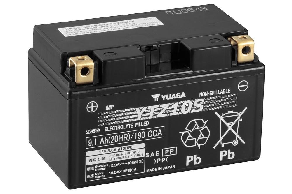 Batterie Yuasa YTZ10S, vorgeladen, kompatibel mit Yamaha MT-09 MT09 Tracer XSR 900 von Yuasa