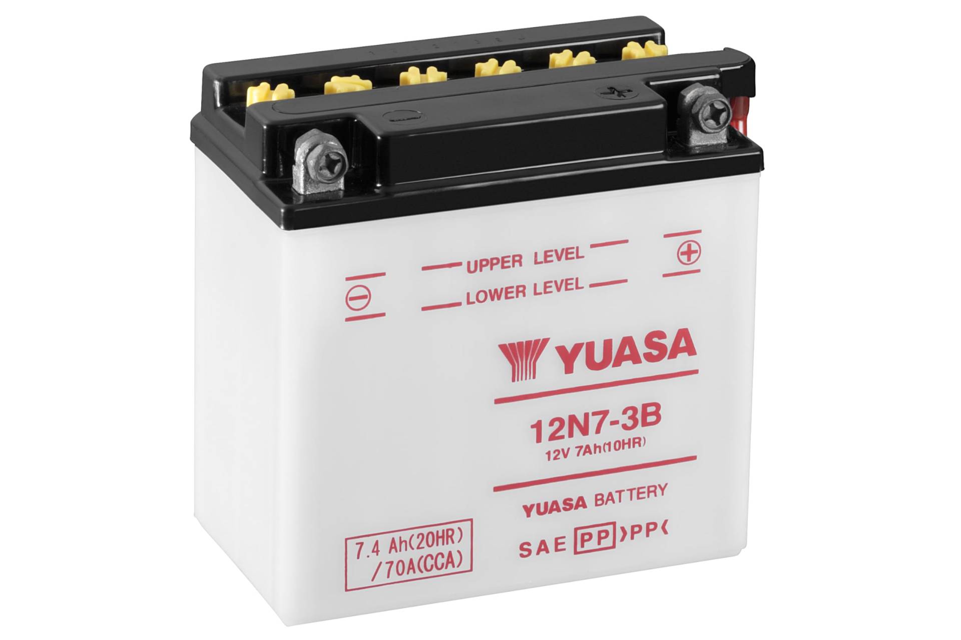 YUASA BATTERIE 12N7-3B offen ohne Saeure, 135 mm x 75 mm x 133 mm von Yuasa