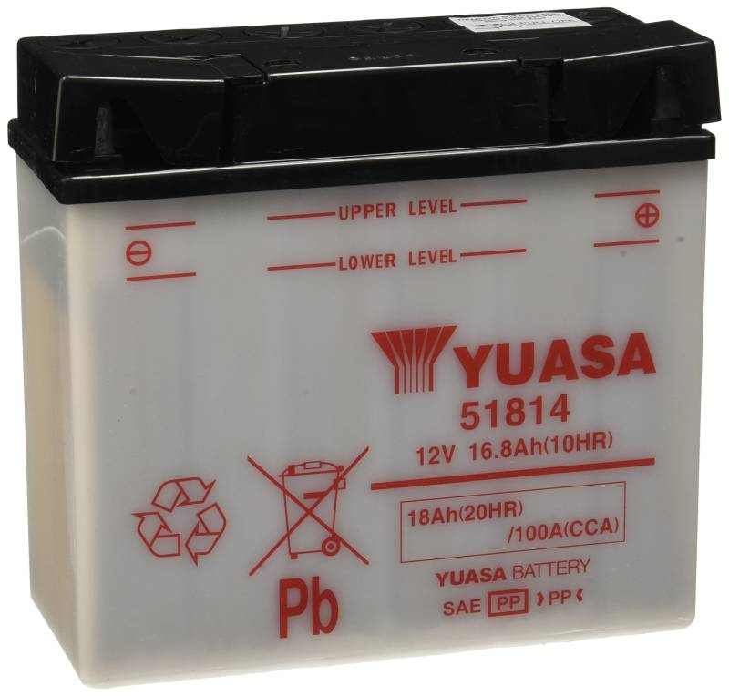 YUASA BATTERIE 51814 offen ohne Saeure von Yuasa