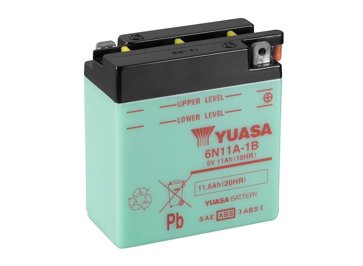 YUASA BATTERIE 6N11A-1B offen ohne Saeure 122* 62 * 131 mm von Yuasa