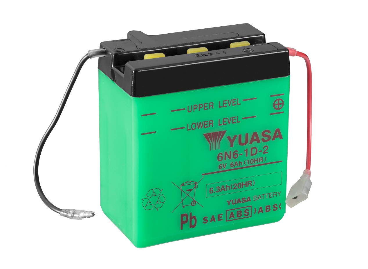 YUASA BATTERIE 6N6-1D-2 offen ohne Saeure von Yuasa