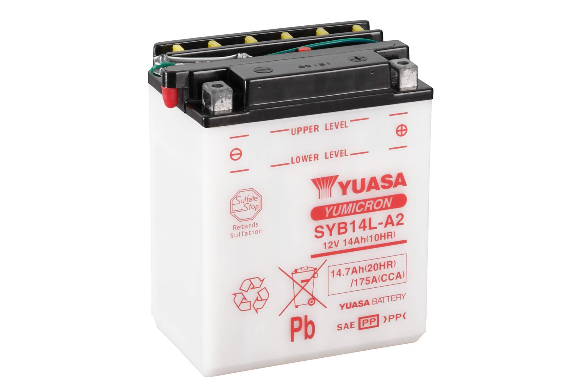 YUASA BATTERIE SYB14L-A2 offen ohne Saeure von Yuasa