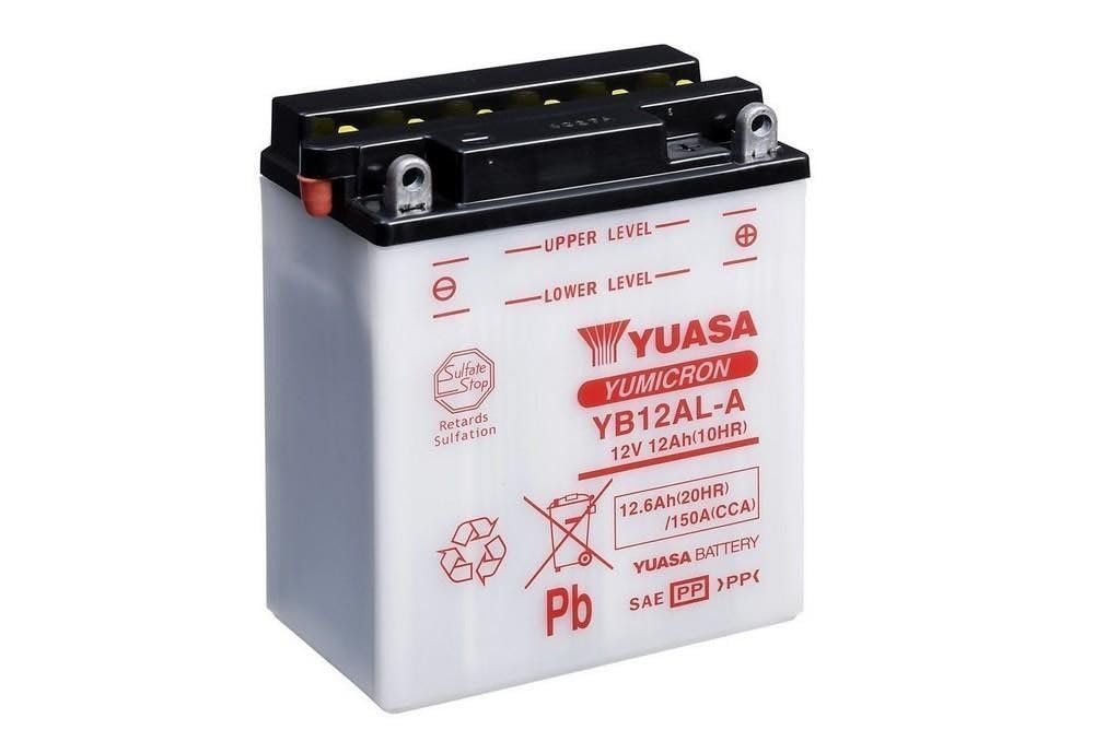 YUASA BATTERIE YB12AL-A offen ohne Saeure von Yuasa