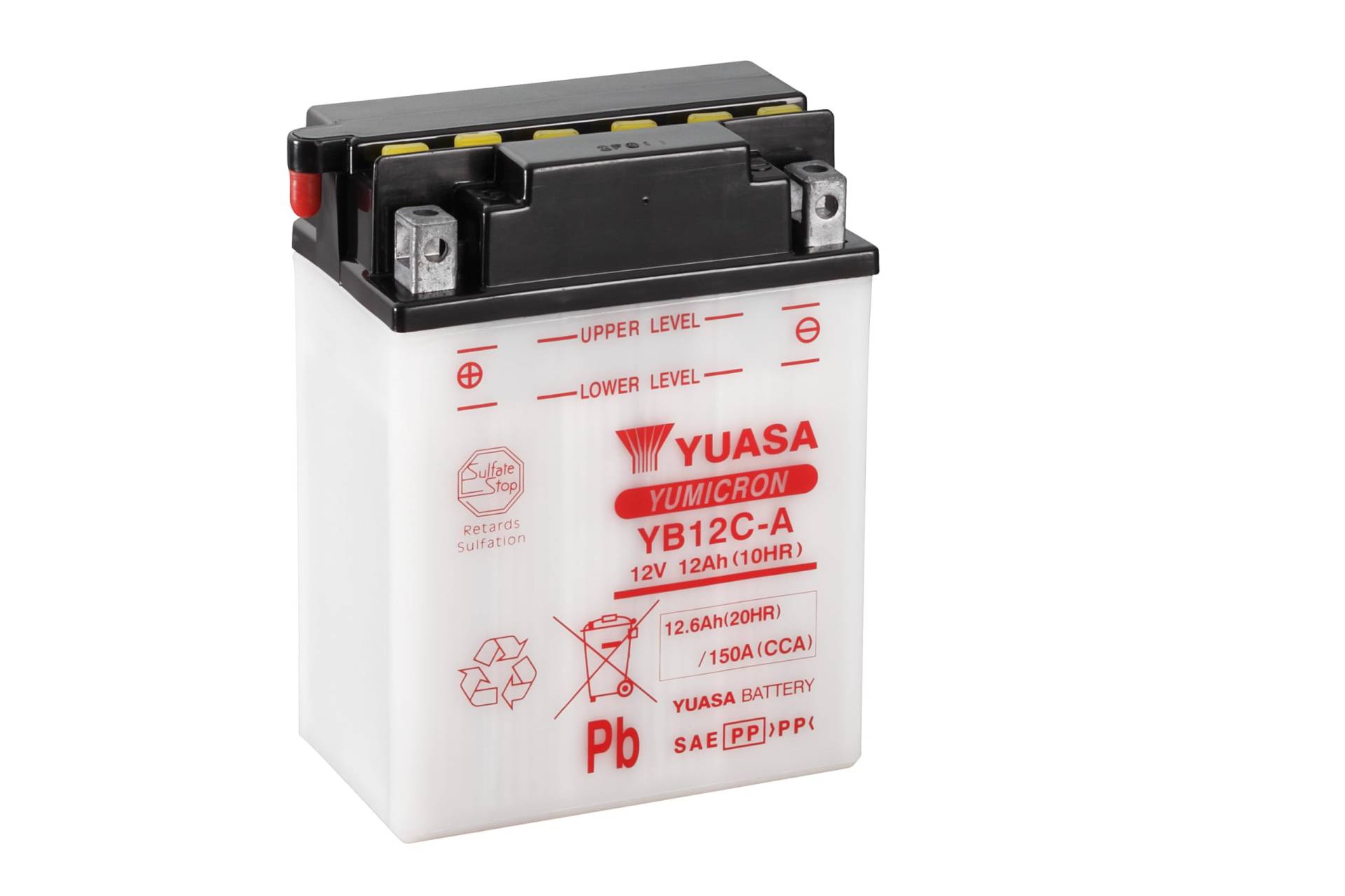 YUASA BATTERIE YB12C-A offen ohne Saeure von Yuasa