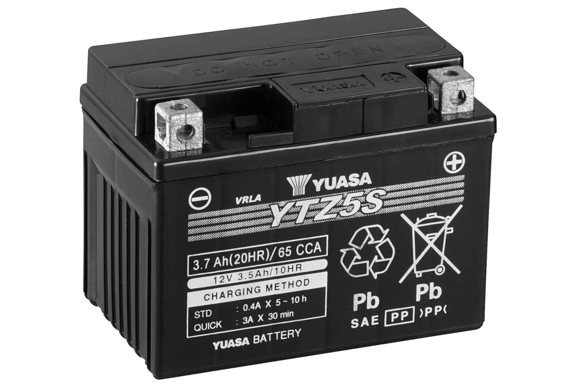 YUASA BATTERIE YTZ5S AGM geschlossen, 23.2 x 14.1 x 8.6 cm von Yuasa