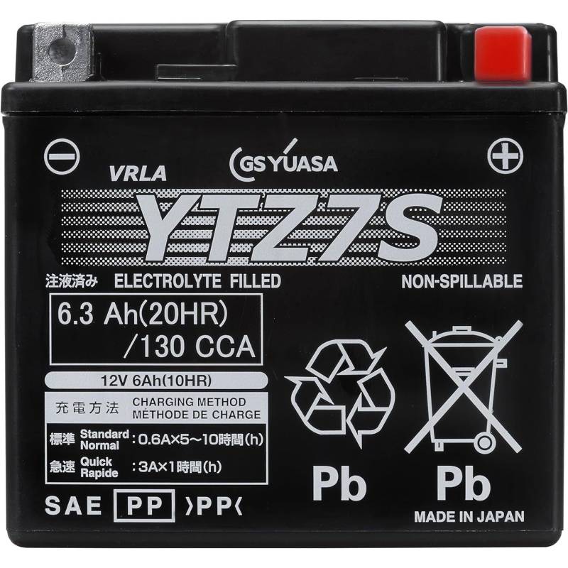 YUASA Batterie YTZ 7 S wartungsfrei(AGM) Fantic HP-WILD 300 Bj.: 2003-2005 von Yuasa