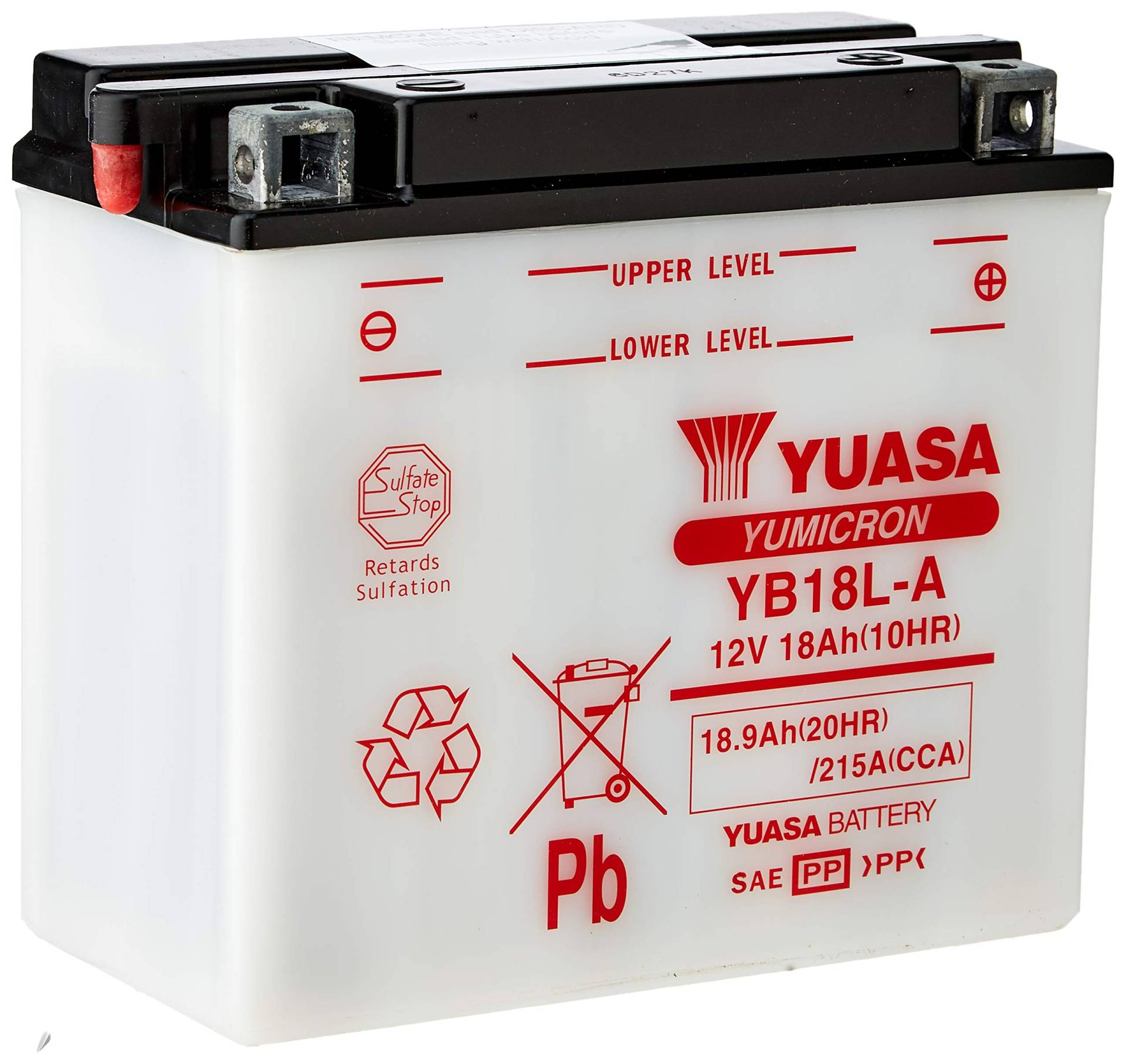 YUASA YB18L-A -Y- BATTERIE offen YB18L-A offen ohne Saeure von Yuasa