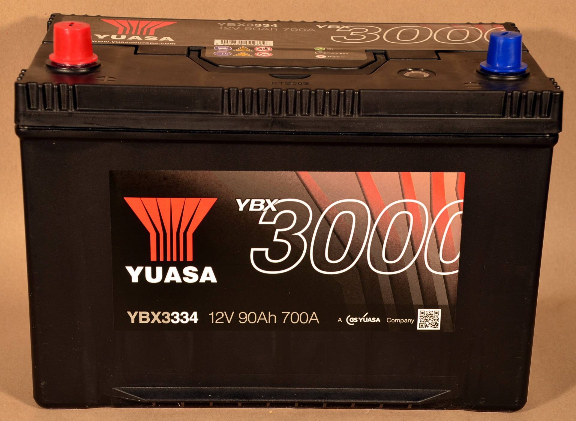 Yuasa YBX3334 12V 95Ah 720CCA versiegelte wartungsfreie Hochleistungs-Autobatterie von Yuasa