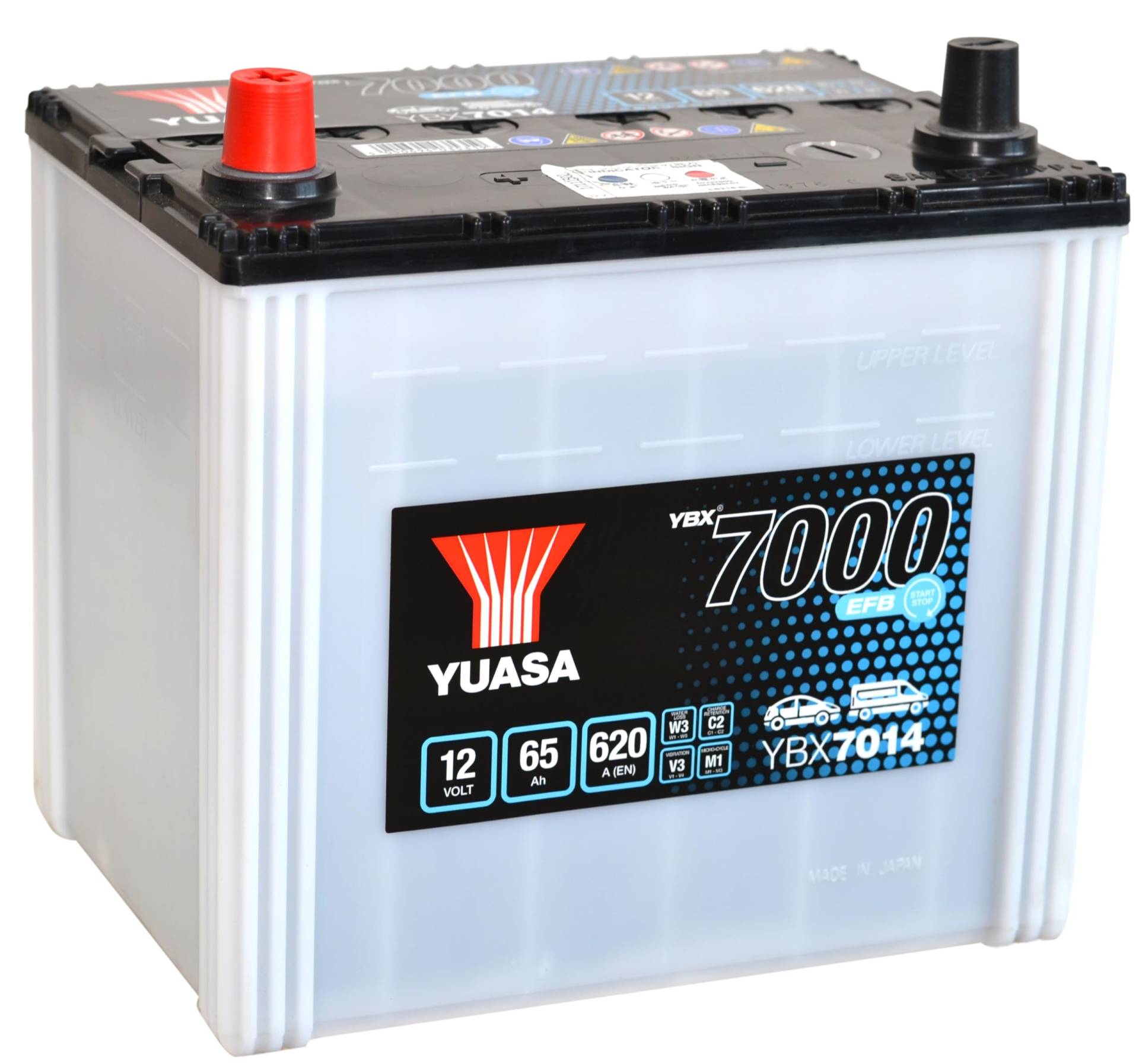 YUASA YBX7014-65Ah / 620A - EFB von Yuasa