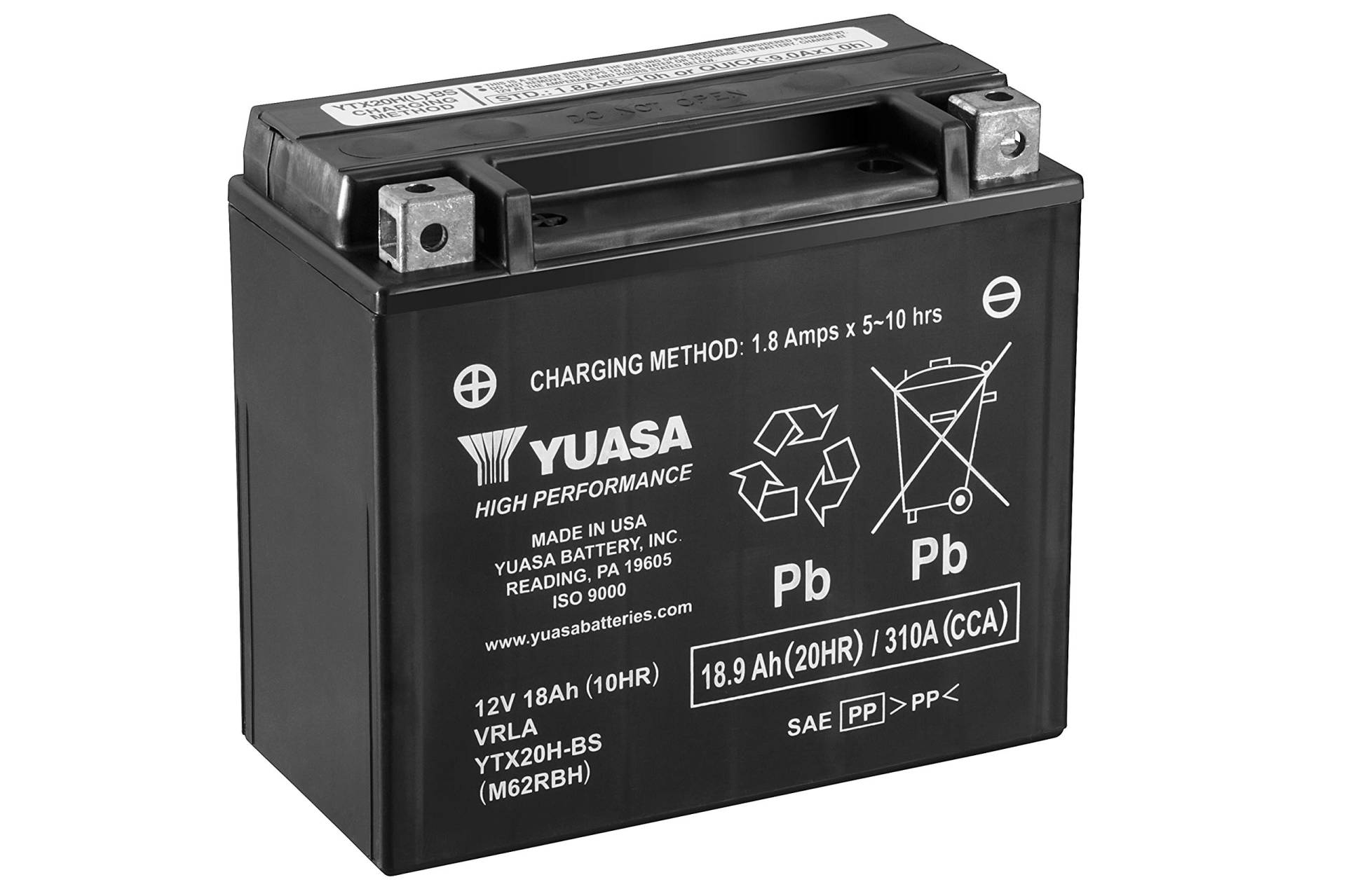 YUASA ytx20h-bs (WC) Hohe Leistung wartungsfrei Akku von Yuasa