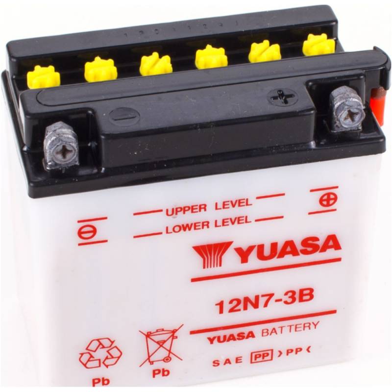 Yuasa 1088278 akku, motorradbatterie 12n7-3b dry-batterie 137x76x135mm von Yuasa