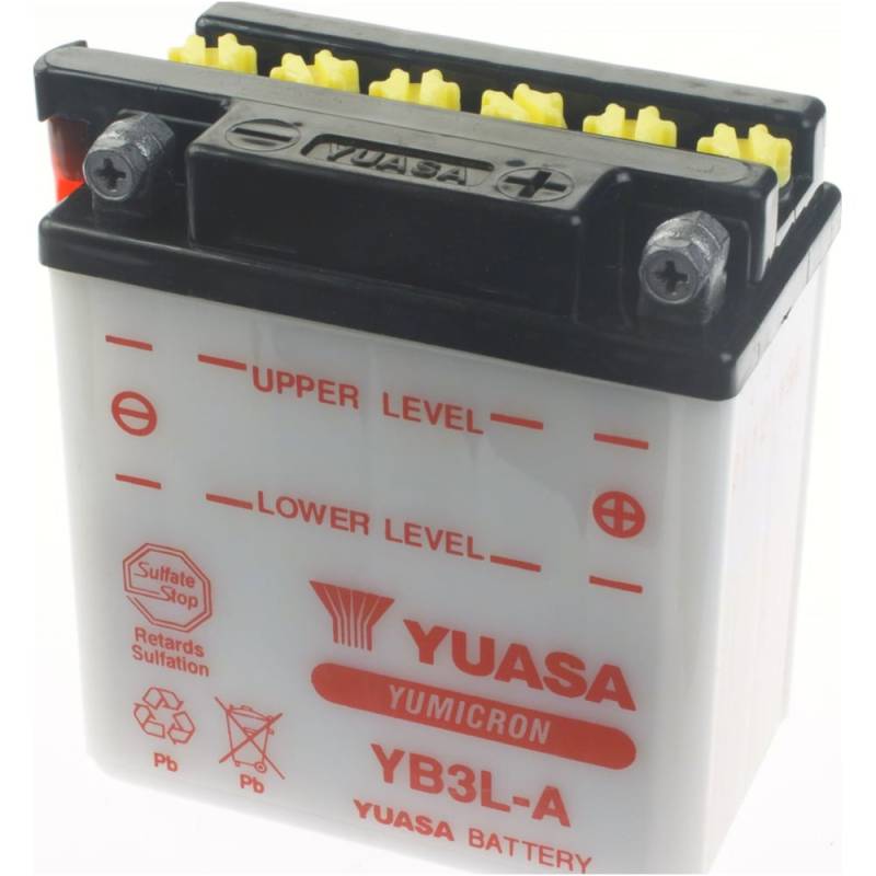 Yuasa 1088306 akku, motorradbatterie yb3l-a din50312 dry-batterie von Yuasa