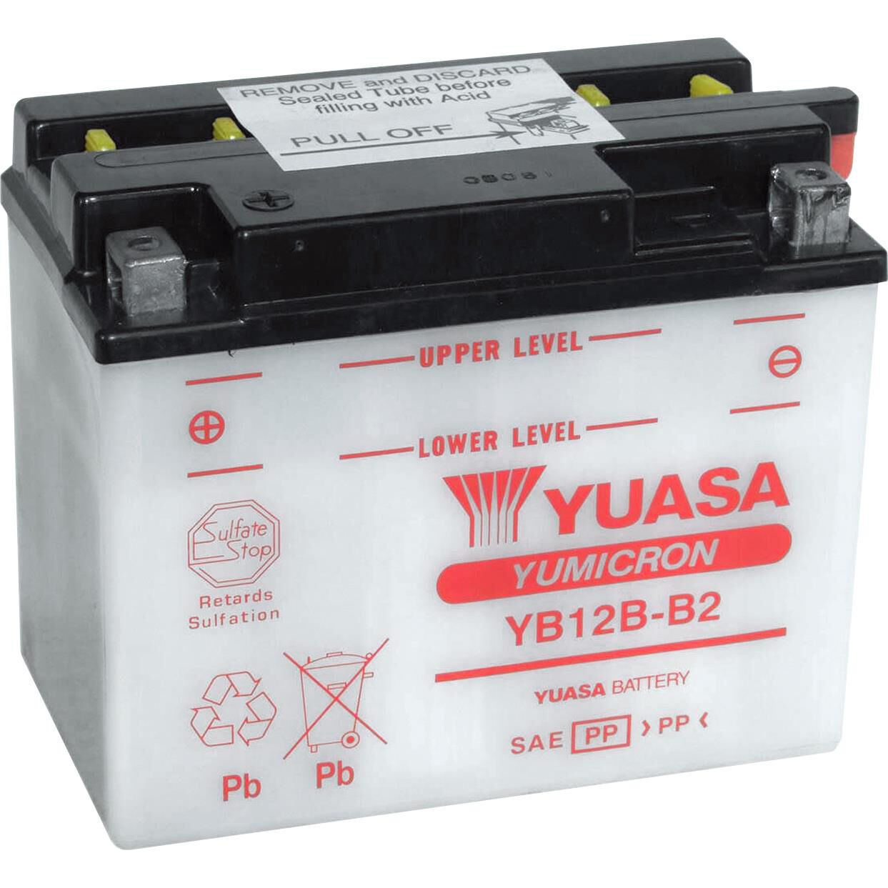 Yuasa Batterie Yumicron YB12B-B2, 12V, 12Ah, 800ml von Yuasa