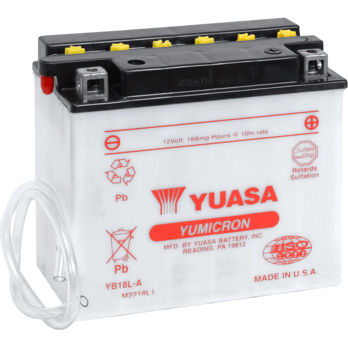 Yuasa Batterie Yumicron YB18L-A, 12V, 18Ah, 1200ml von Yuasa