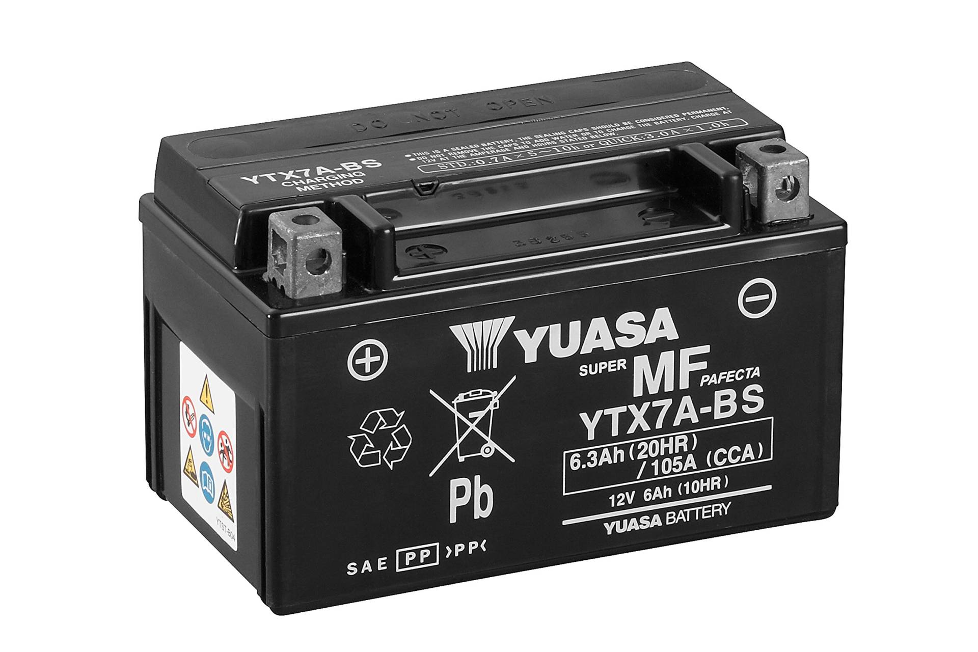 Yuasa YTX7A-BS(WC) Wartungsbatterie von Yuasa