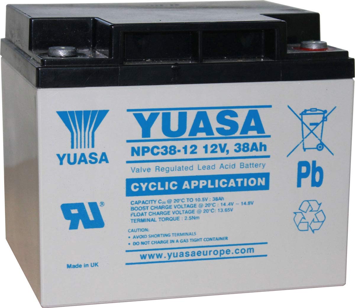 Yuasa npc38-12, 12V 38Ah batería de plomo y ácido von Yuasa