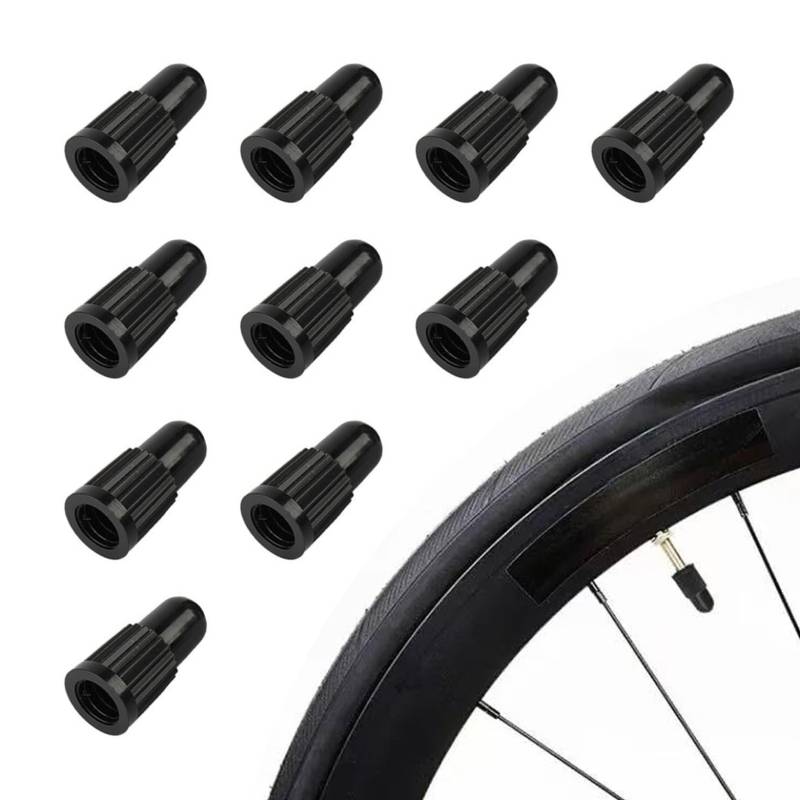 10 Stück Ventilkappen Fahrrad Französisch,Tubeless Ventil,Fahrradventil Kappe,Fahrrad Ventile,Fahrrad Ventilkappen für Dunlop,Autoreifen Ventileinsatz Mountainbike Ventildeckel,Ventiladapter Kapern von YueJieSelected