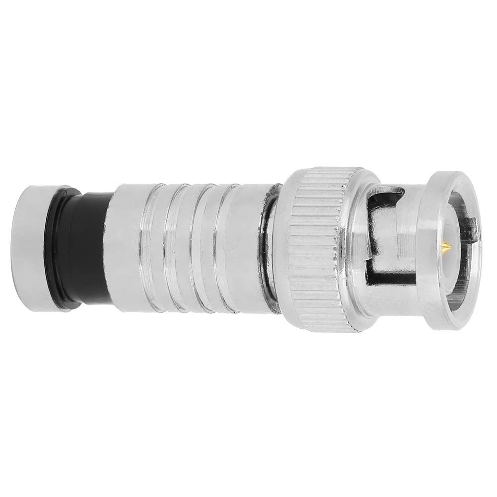 10 Stück BNC-Stecker BNC-Kompressionsstecker FR-Koaxial-Q9-Adapter für RG59-CCTV-Systeme Signalübertragung in CCTV-Systemen von Yuecoom