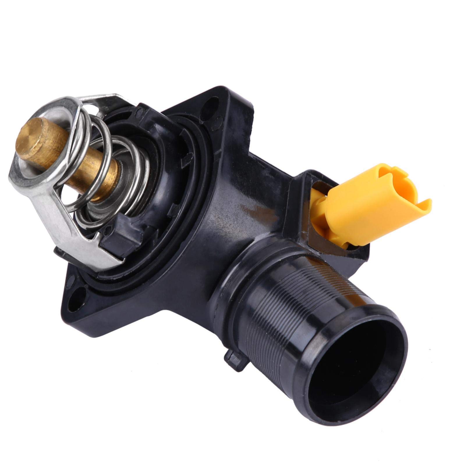 Motorkühlmittel Autothermostat + Thermostatgehäuse für 206 207 SW 1007 Bipper Tepee, für C2 C3, für Fiorino Qubo OE: 1336Z2 von Yuecoom