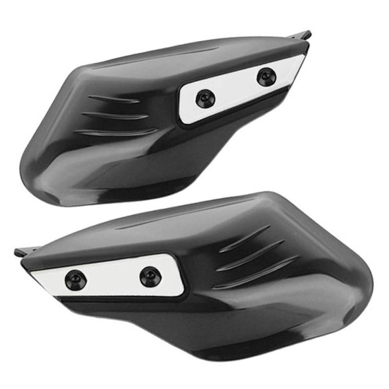 Yuecoom Motorrad Handprotektoren, ABS Fashion Handprotektoren für Motorräder mit 8mm oder 10mm Spiegelstange(Schwarz) von Yuecoom