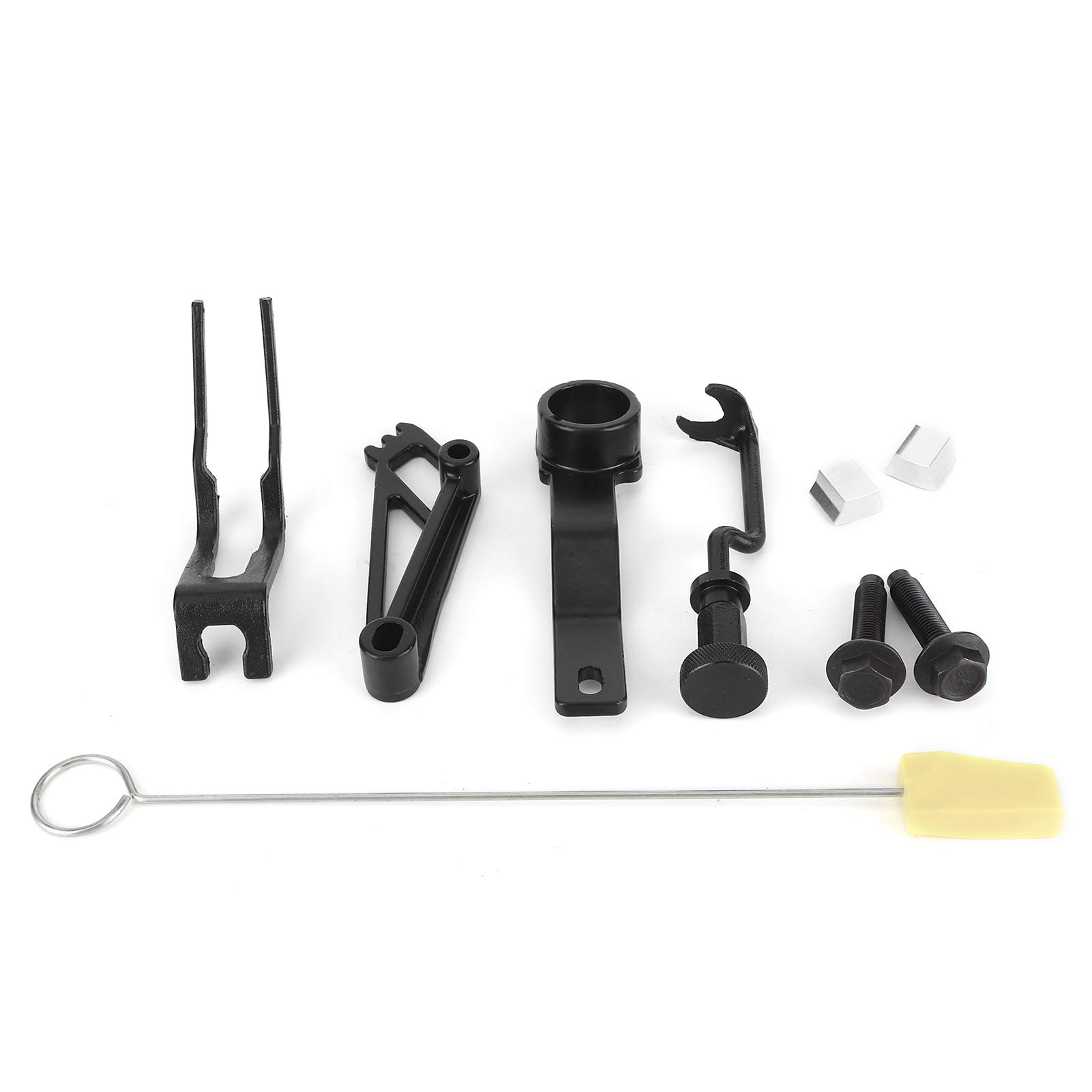 Werkzeug zur Reparatur der Steuerkette, 9pcs/set Metall- und Kunststoff-Schwarzoxid-Beschichtung Nocken-Phaser-Lockout-Kit für Mustang 4,6L/5,4L/6,8L 3V V8-Motoren von Yuecoom