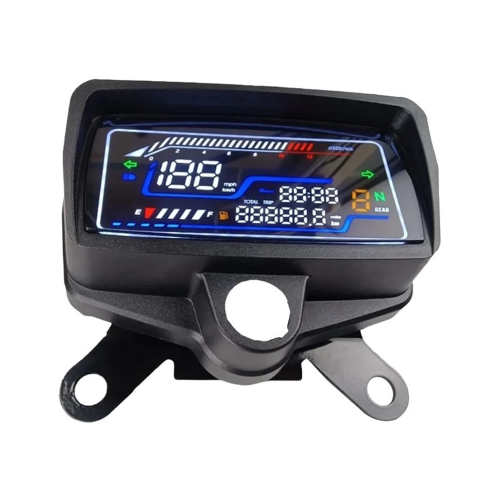 Digitales Motorrad Zubehör Drehzahlmesser Armaturenbrett Mit Tachoanzeige Instrumententafel Für 12V Für CG125 Für CG150 Tachometer Digital von Yuegtik