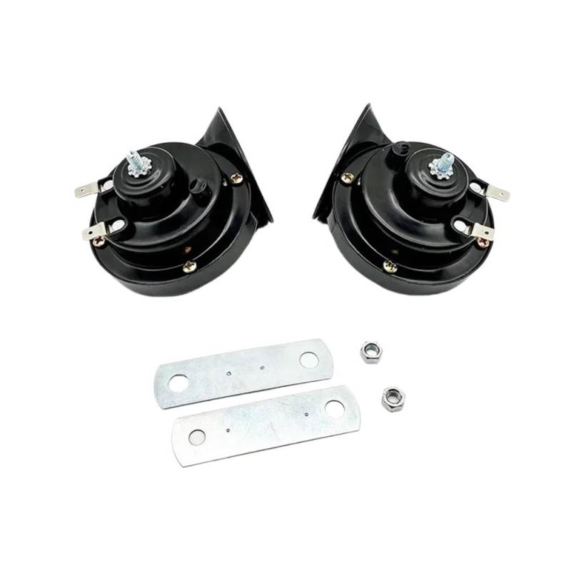 Für 12V Auto 120DB Horn Lautsprecher Für 24V Lkw Trompete Für 12v Motorrad Horn Hohe Pfeife Hörner Hupen Tröte von Yuegtik