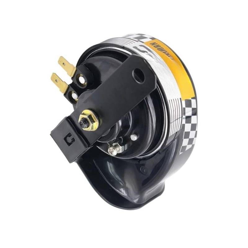 Für 12V Für Auto Für Motorrad Für Lkw Für Fahrzeug Motorrad Hupe Laute Hupe 130dB 510hz Horn Lautsprecher Hupen Tröte von Yuegtik